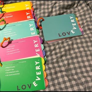 Lovevery Play Guides 3-4 months-11-12 months. Included the play mat play guide.